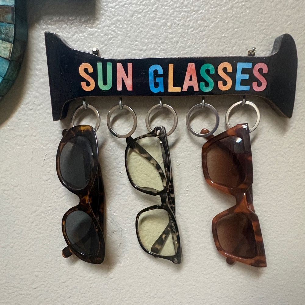 Sunglasses Wall Organizer Closet or Entryway Glasses Jewelry and Keys Holder